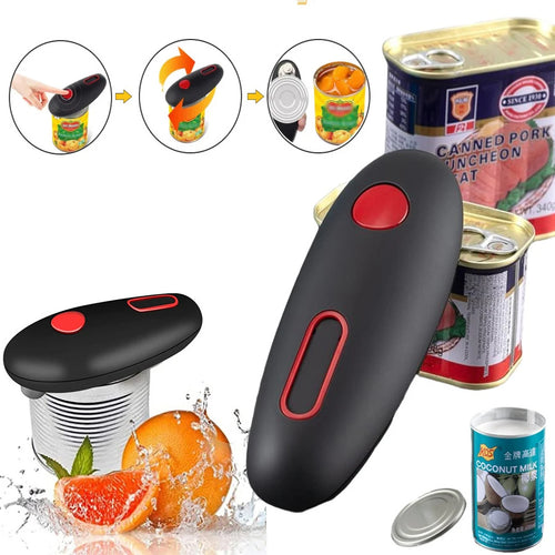 Automatic Electric Can & Jar Opener – One-Touch, Hands-Free Kitchen Tool